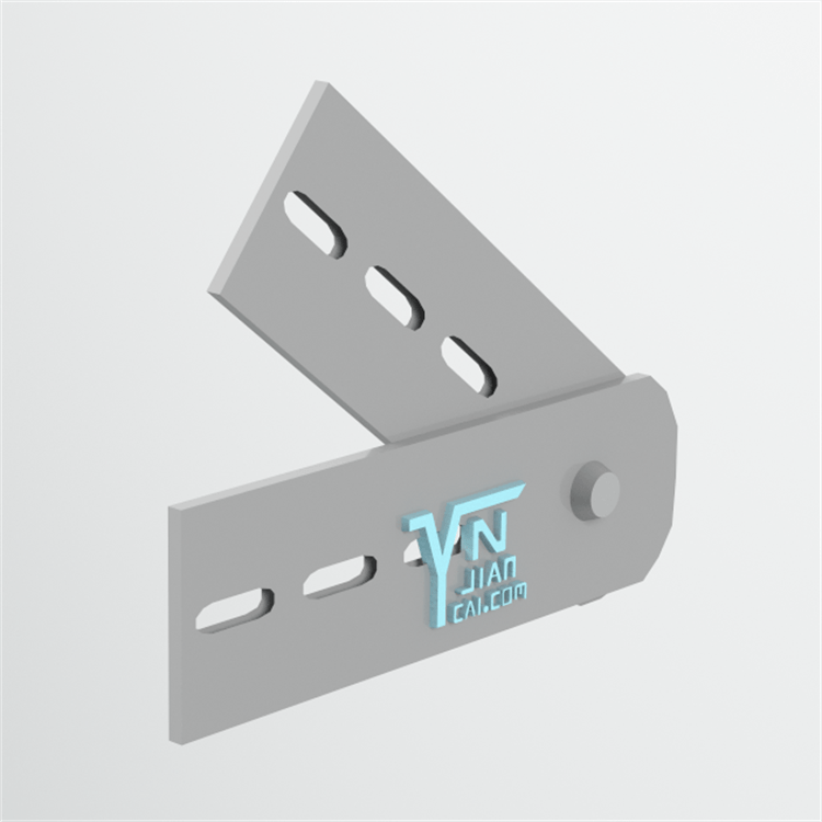 Cable tray angle adjustment piece